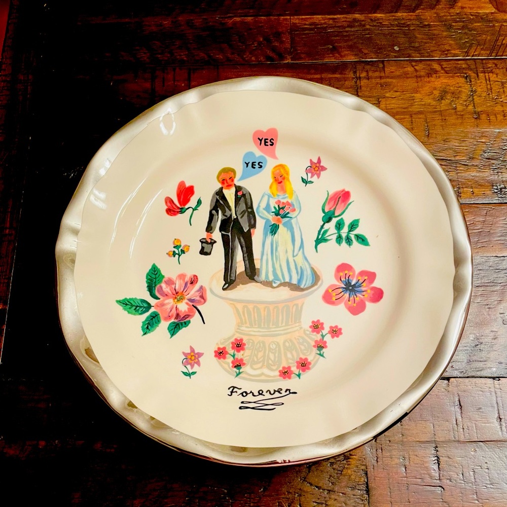 nathalie lete wedding decorative plate